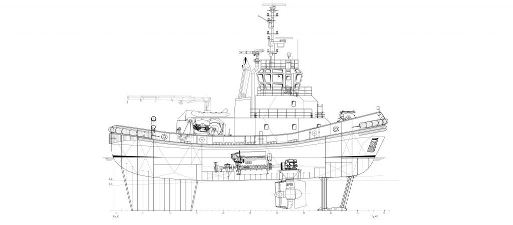Design of azimuthal escort tug Design of azimuthal escort tug